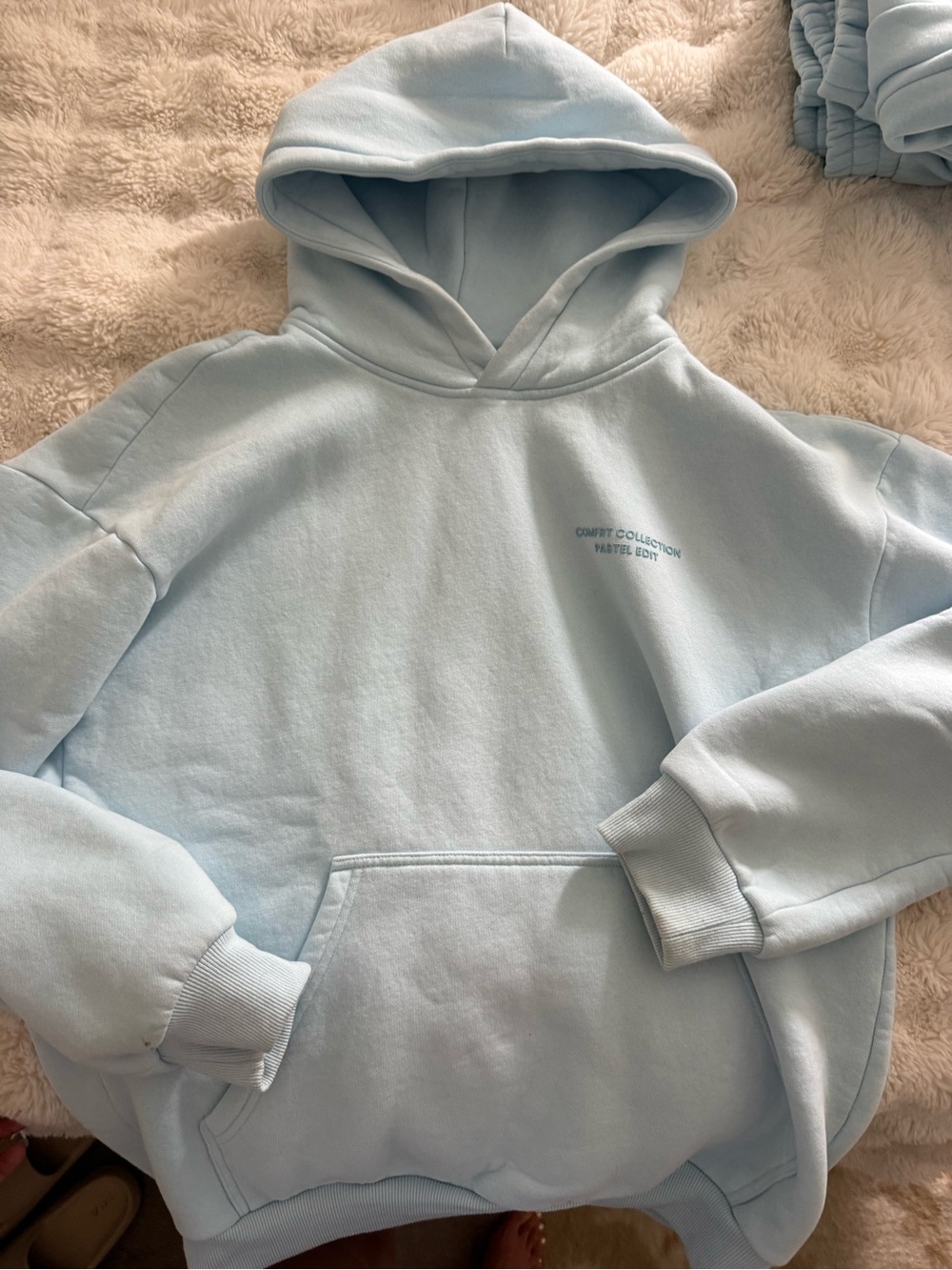 Comfort Pastel Blue Hoodie